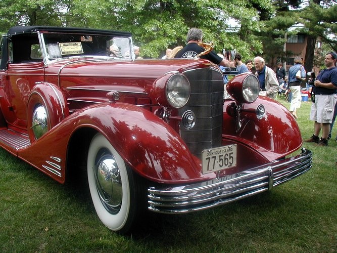 1933 Cadillac V-16 Convertible Coupe body by Fisher won "Best Of Show" award, Cadillac LaSalle Club on July 5, 2005.